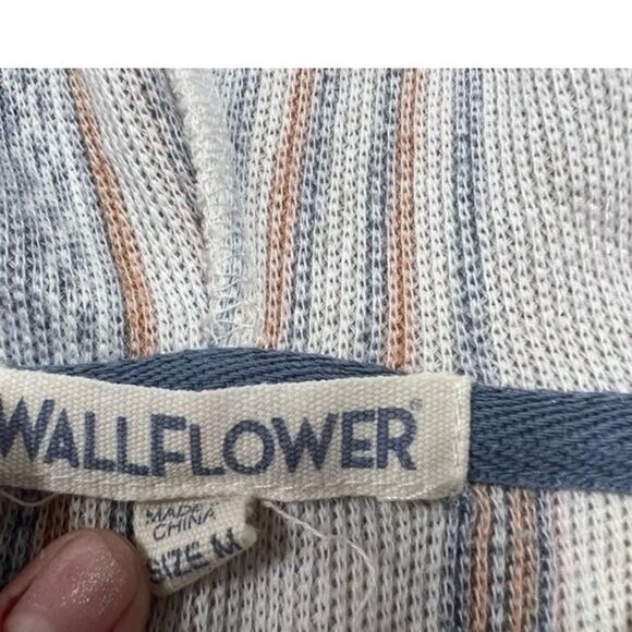 Wallflower Striped Hoodie Size Medium - Picture 8 of 9